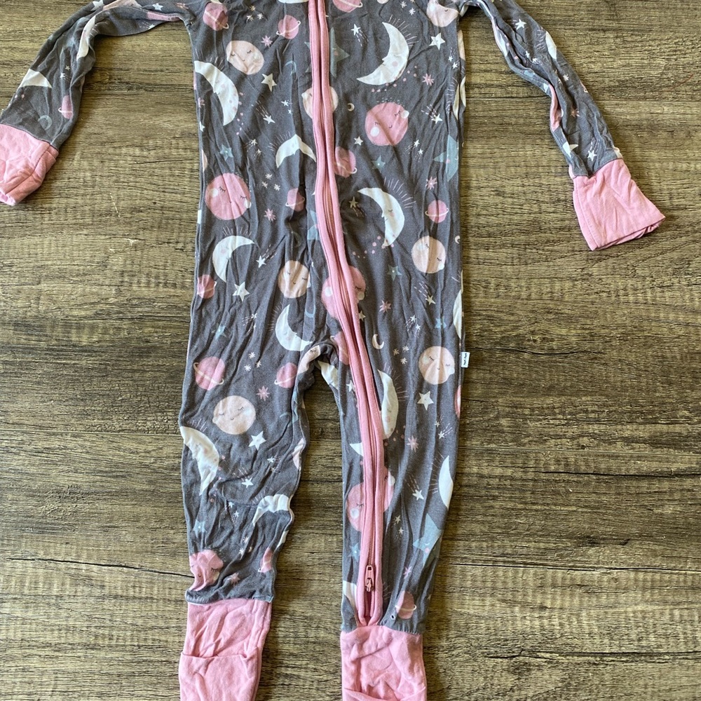 Little Sleepies Celestial One Piece - Pink and Gray